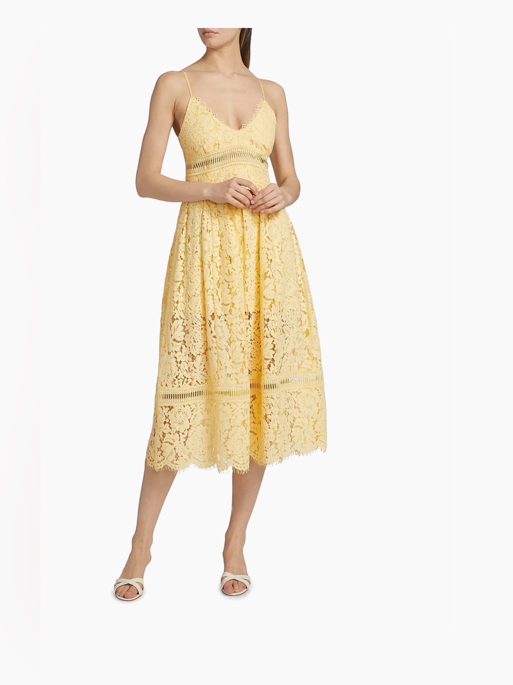 Generation Love • Emma Corded Lace Midi-Dress, Size Small (6) NWT